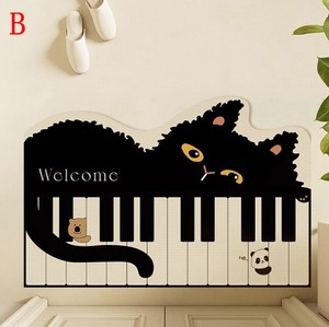 玄関マット  吸水  滑り止め  可愛い 電子琴の形  猫  BQ1414