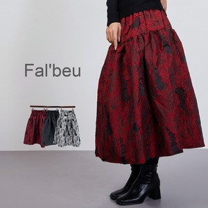 Skirt Jacquard Waist Floral Pattern Autumn/Winter 2023 3-colors