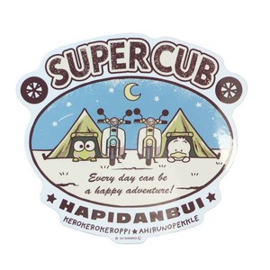 【ステッカー】はぴだんぶい SuperCub×HAPIDANBUI ビックサイズステッカー
