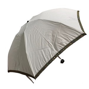 綿×ポリエステル スパンコールブレード 3段丸ミニ 折りたたみ傘 晴雨兼用 UVカット