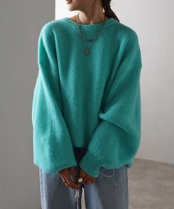 Sweater/Knitwear Brushing Fabric Pullover Oversized Knitted