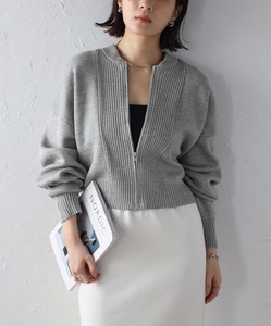 Cardigan Front Cardigan Sweater Ribbed Knit