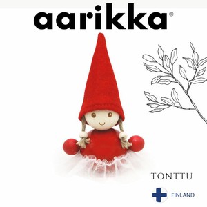 aarikka とんがり赤帽子の妖精 TONTTU 【バレリーナ】9cm（フィンランド・輸入・北欧 インテリア 雑貨）