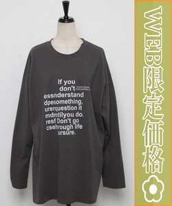 【WEB限定価格】英字ロングTシャツ ユニセックス   chouchou東京