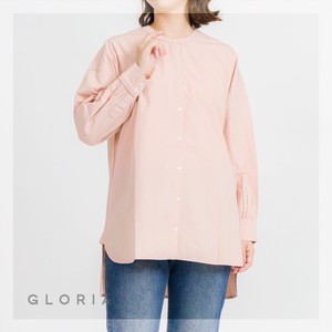 Button Shirt/Blouse Shirtwaist Stand-up Collar 2024 Spring/Summer