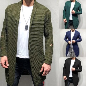 Cardigan Knitted Plain Color Long Sleeves Cardigan Sweater Autumn/Winter
