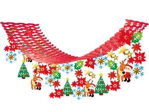 【日本製】なかよしクリスマス　プリーツハンガー【店舗装飾】2023秋冬新作