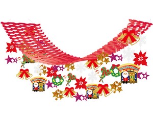 【日本製】クリスマスベル　プリーツハンガー【店舗装飾】2023秋冬新作