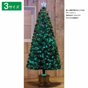 ファイバークリスマスツリー グリーン LED光源