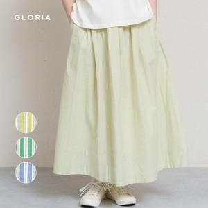 Skirt Stripe Gathered Skirt
