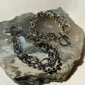 Plain Chain Bracelet sliver Layering Ladies Men's