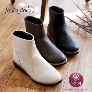 Ankle Boots Antibacterial Finishing Lightweight Round-toe Side Zipper Ladies
