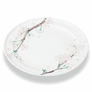 Kutani ware Main Plate Cherry Blossoms 7-go