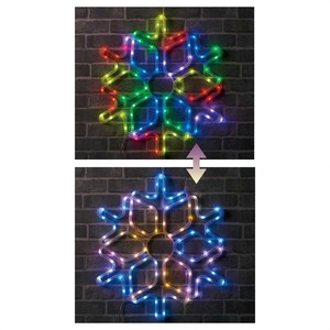 【58cm】LEDモチーフライト スノーフレイク クリスマスイルミネーション 屋外使用可