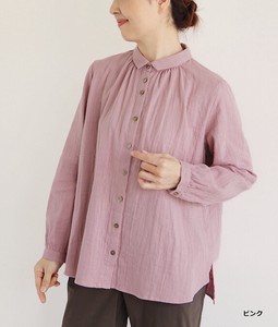 Button Shirt/Blouse Double Gauze Made in Japan