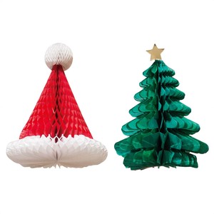 クリスマスハニカムセット(サンタ帽子・ツリー) 天井飾り おしゃれ