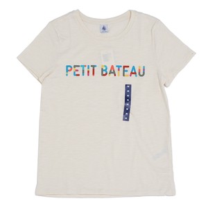 PETIT BATEAU（プチバトー）A06TZ01 スラブジャージプリント半袖Tシャツ