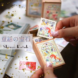 日本製【シール堂】Shinzi Katoh 童話の宝石 きらぴかフレークシール 透明ホログラム加工