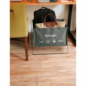 ベストコ 荷物置き 折りたたみ 収納 幅52×奥行33×高さ42cm グレー セルフ・フロアーラック L ND-6126