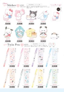 Marker/Highlighter Sticker Sanrio x Mochimochi Panda