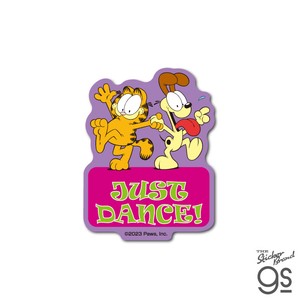ガーフィールド ダイカットミニステッカー JUST DANCE! アメリカ アニメ Garfield 猫 GF039