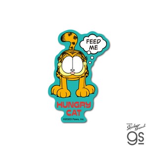 ガーフィールド ダイカットミニステッカー FEED ME アメリカ アニメ Garfield 猫 GF041