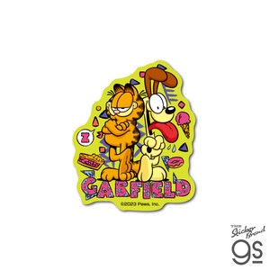 ガーフィールド ダイカットミニステッカー ガーフィールド＆オーディ アメリカ アニメ Garfield 猫 GF044