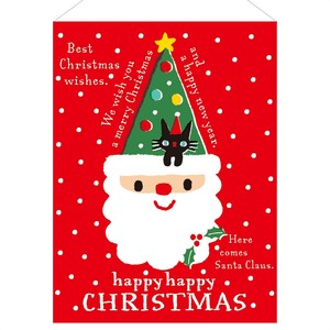 クリスマスツリーサンタ タペストリー 60×80cm