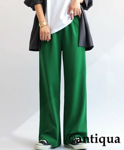 [antiqua] Cropped Pant Ladies fashion Straight Pants Bottoms Long