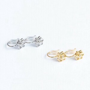 Clip-On Earrings Rose Made in Japan