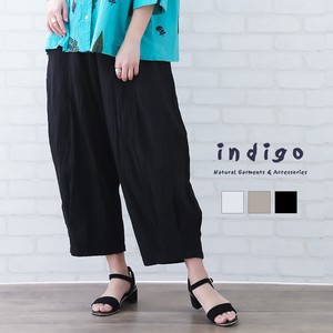 Cropped Pant Summer Cotton Indigo Spring