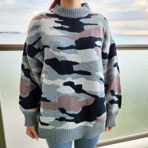 Sweater/Knitwear Knitted Camouflage 2023 New