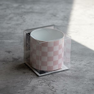 深山 Kooci -格子- glazes cup200cc (クリアボックス入) 朱赤[日本製/美濃焼/和食器]