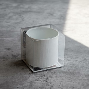 深山 Kooci -格子- glazes cup200cc (クリアボックス入) 磁白[日本製/美濃焼/和食器]