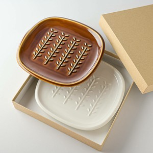 Mino ware Main Plate Miyama crust Made in Japan