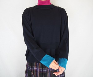 Sweater/Knitwear Color Palette Pullover Wide Autumn/Winter 2023 Made in Japan