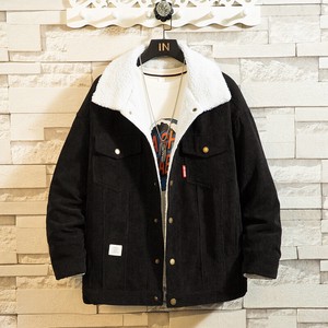 Jacket Plain Color Outerwear Brushed Lining Autumn/Winter