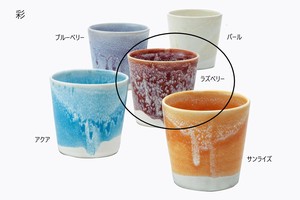 彩　カップ（ラズベリー）【日本製 信楽焼 陶器】
