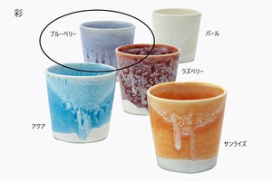 彩　カップ（ブルーベリー）【日本製 信楽焼 陶器】