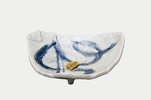 ておこし流水　三角皿（中）【日本製 萬古焼 陶器】
