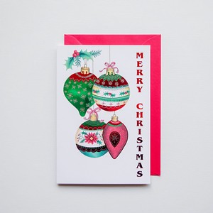 クリスマス グリーティングカード 輸入カード ドイツ製 クリスマスツリー オーナメント