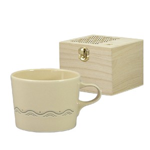 Mino ware Mug Gift Japanese Style Natural Seigaiha M