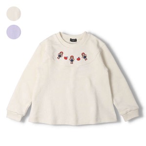 Kids' 3/4 Sleeve T-shirt Apple A-Line Embroidered