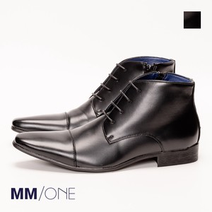 ストレートチップ ビジネスブーツ ショートブーツ 革靴 メンズ MPB1251-2 [ MM/ONE / エムエムワン ]