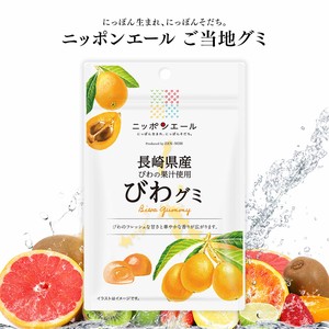 ご当地グミ ニッポンエール 長崎県産 びわグミ 果実グミ 全国農協食品