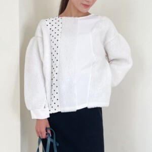 T-shirt Patchwork Pullover Boa