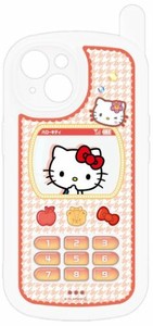 サンリオキャラクターズ iPhone 15/14対応レトロガラケー風ケースハローキティ SANG-382KT