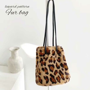 Shoulder Bag Animal Print Leopard Print Drawstring Bag Ladies Autumn/Winter