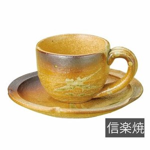 コーヒーカップ&ソーサー 古信楽(信楽焼)   日本製