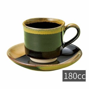 コーヒーカップ&ソーサー 天目うのふ流 180ml  日本製 美濃焼